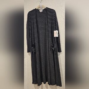 NWT LuLaRoe size Medium Navy & Gray Duster